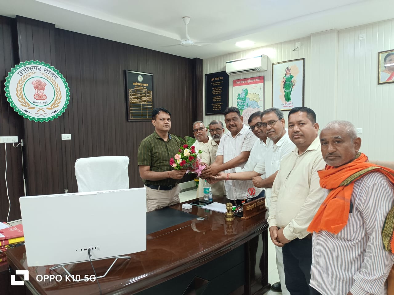 जिला सिन्हा कलार समाज ने की कलेक्टर से सौजन्य भेंट